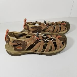 Keen Whisper Sandals Women's Size 10 Beige Peach Shoes